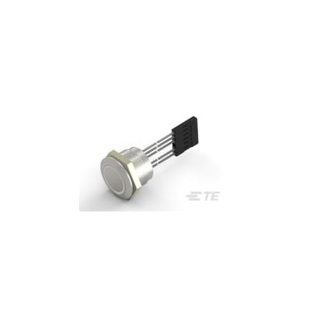 Te Connectivity Pushbutton Switch, Spst, On-Off, 1A, 24Vdc, Wire Terminal, Panel Mount 2342834-4